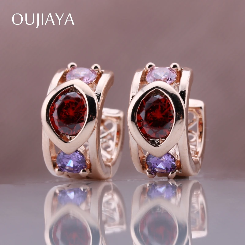 OUJIAYA Luxury 585 Rose Gold round earrings Natural Zircon Simple Exquisite Wedding Party Fine Jewelry Women Dangle Earrings A41
OUJIAYA Luxury 585 Rose Gold round earrings Natural Zircon Simple Exquisite Wedding Party Fine Jewelry Women Dangle Earrings A41