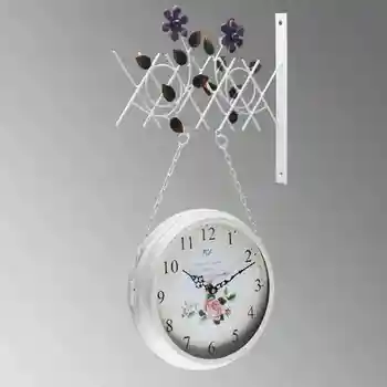 Wrought Iron Wall Clock Modern Design Double sided Wall Clock Relogio de Parede Digital Watch Duvar Saati Horloge Murale Clocks
Wrought Iron Wall Clock Modern Design Double sided Wall Clock Relogio de Parede Digital Watch Duvar Saati Horloge Murale Clocks