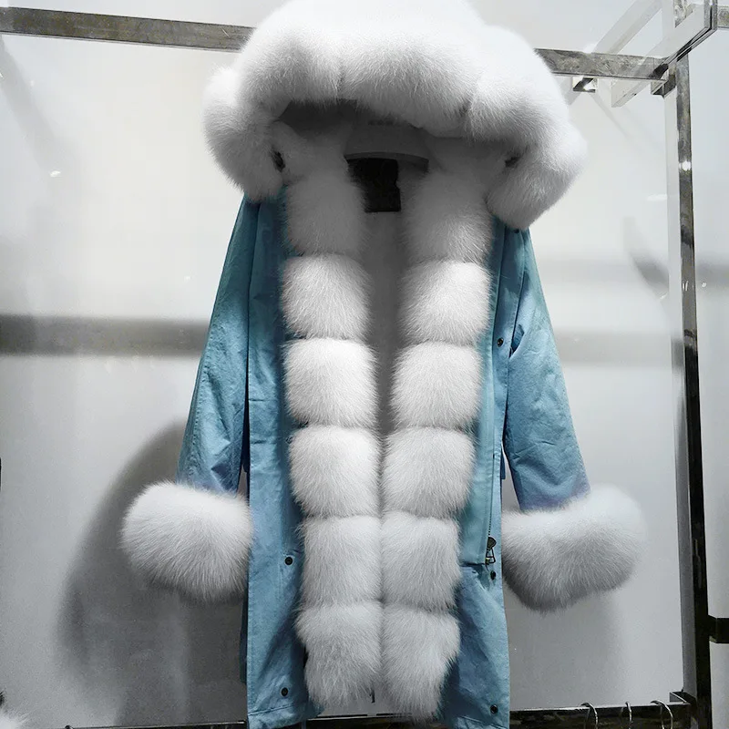 MaoMaoKong Real Fur Coat Women Winter Thick Warm Large Natural Fox Fur Hood Parka Jacket Detachable rabbit Fur Liner Jacket Coat
MaoMaoKong Real Fur Coat Women Winter Thick Warm Large Natural Fox Fur Hood Parka Jacket Detachable rabbit Fur Liner Jacket Coat