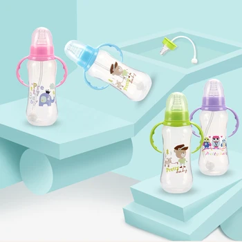 Newborn Kids Baby Feeding Bottles Straw Cup Bottle Sippy Cups Children Learn Drinking Water Straw Training Cup PP Bottles
Newborn Kids Baby Feeding Bottles Straw Cup Bottle Sippy Cups Children Learn Drinking Water Straw Training Cup PP Bottles