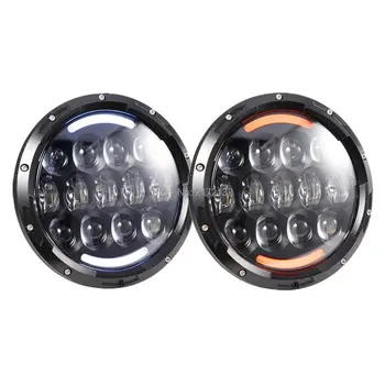 2pcs 7INCH AMBER ANGEL EYE 105W LED HEADLIGHT WITH HI/LO BEAM REPLACEMENT KIT WITH TURNING FUNCTION FOR JEEP
2pcs 7INCH AMBER ANGEL EYE 105W LED HEADLIGHT WITH HI/LO BEAM REPLACEMENT KIT WITH TURNING FUNCTION FOR JEEP