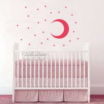 Moon Stars Wall Sticker Children Room Stars Moon Wall Decal Baby Nursery Wall Decor Kids Room Removable Decoration Cut Vinyl N48
Moon Stars Wall Sticker Children Room Stars Moon Wall Decal Baby Nursery Wall Decor Kids Room Removable Decoration Cut Vinyl N48