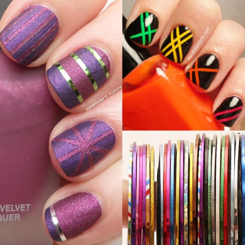 30 Pcs Striping Tape Line Nail Art Sticker Decals Decoration DIY Polish Glitter UV Gel Acrylic Nail Tips Choose Colors
30 Pcs Striping Tape Line Nail Art Sticker Decals Decoration DIY Polish Glitter UV Gel Acrylic Nail Tips Choose Colors