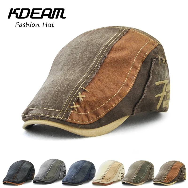 Patchwork Berets Cap 100% Cotton Outdoor Winter Breathable Women Hats Solid Cool Hat Flat Adjustable Caps for Men KDEAM 60531
Patchwork Berets Cap 100% Cotton Outdoor Winter Breathable Women Hats Solid Cool Hat Flat Adjustable Caps for Men KDEAM 60531