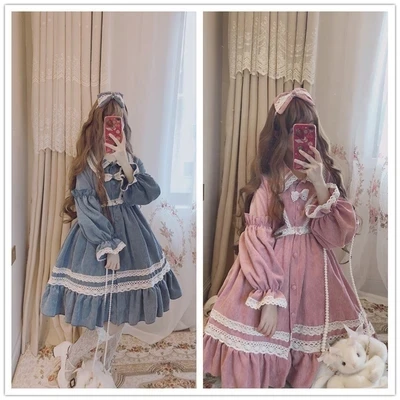 women young Chiffon Lolita student Dress Ruffle SHORT long Sleeve High Waist Classical Princess Dresses Cosplay Costumes Lolitc
women young Chiffon Lolita student Dress Ruffle SHORT long Sleeve High Waist Classical Princess Dresses Cosplay Costumes Lolitc