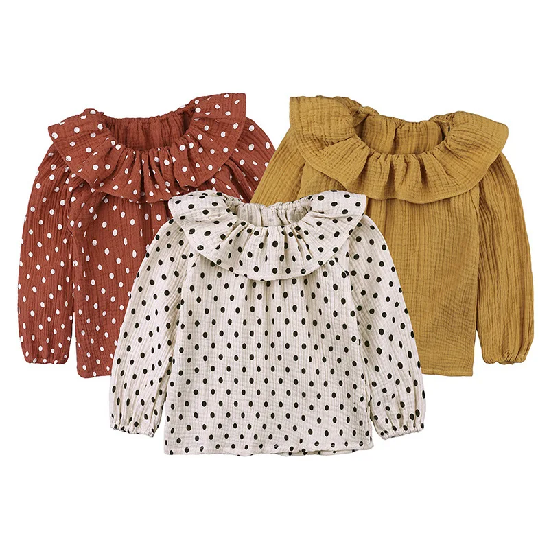 New Spring Autumn 2019 Girls Shirt For Kids Clothes Long Sleeve Chiffon Blouse For Children Clothing Girls Polka Dot White Shirt
New Spring Autumn 2019 Girls Shirt For Kids Clothes Long Sleeve Chiffon Blouse For Children Clothing Girls Polka Dot White Shirt