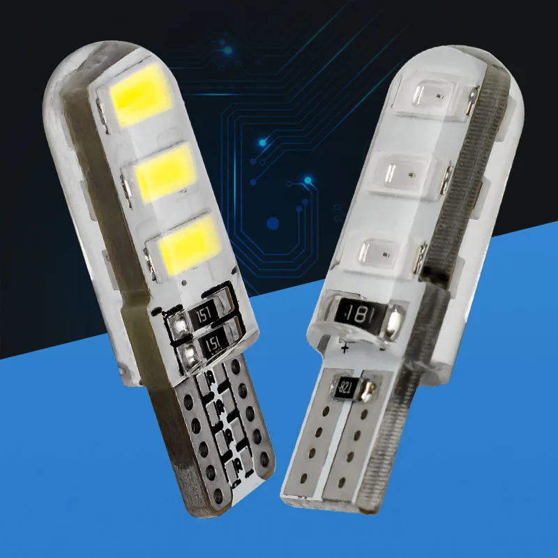 2pcs T10 W5W Silica Gel 6 SMD 5630 5730 LED car interior light WY5W 194 501 LED wedge parking dome bulbs Turn Side lamps 12V
2pcs T10 W5W Silica Gel 6 SMD 5630 5730 LED car interior light WY5W 194 501 LED wedge parking dome bulbs Turn Side lamps 12V