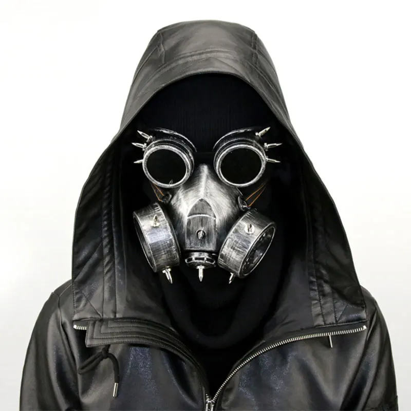 Vintage Gothic Punk Metallic Luster Resin Silver Steampunk Mask and Goggles Cosplay Gas Mask Halloween Costumes For Women /Men
Vintage Gothic Punk Metallic Luster Resin Silver Steampunk Mask and Goggles Cosplay Gas Mask Halloween Costumes For Women /Men
