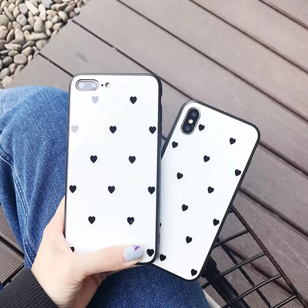 For Apple iPhone 6S Plus Simple Little Love Heart Protective Shell For iPhone 7 8 Plus X fashion Tempered Glass Shell Capa Coque
For Apple iPhone 6S Plus Simple Little Love Heart Protective Shell For iPhone 7 8 Plus X fashion Tempered Glass Shell Capa Coque