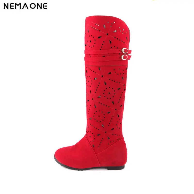 low heel boots spring and autumn women's shoes fashion knitted cutout boots Crochet Boots plus size 34-43
low heel boots spring and autumn women's shoes fashion knitted cutout boots Crochet Boots plus size 34-43