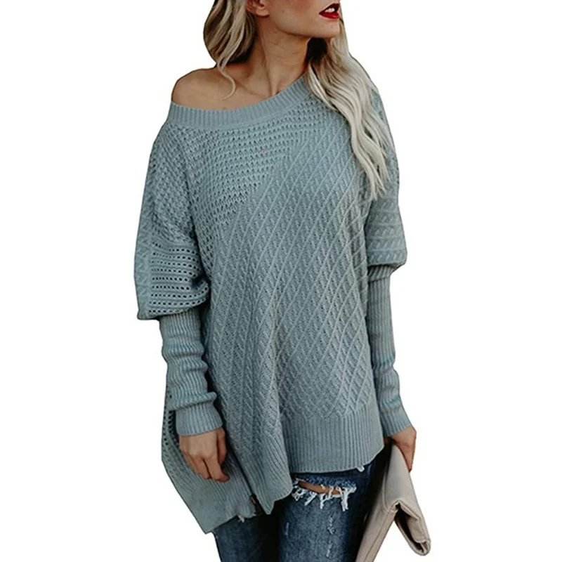Autumn Winter New Europe Womens Knit Sweaters Fashion Batwing Sleeve Pullovers Female Off The Shoulder Sweater Casual Street Top
Autumn Winter New Europe Womens Knit Sweaters Fashion Batwing Sleeve Pullovers Female Off The Shoulder Sweater Casual Street Top