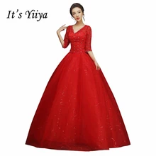 red and white combination gown