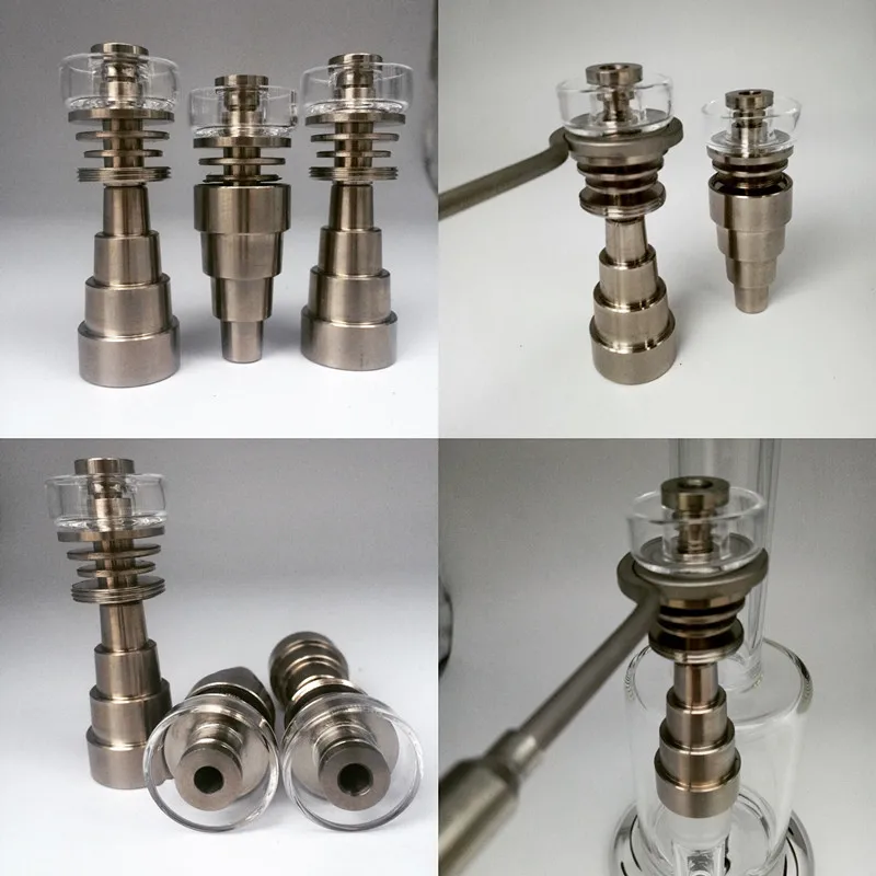 Wholesale GR2 DualiTi HyBrid Domeless Titanium Nail 10mm 14mm 18mm 6 iN 1 Titanium Nails
Wholesale GR2 DualiTi HyBrid Domeless Titanium Nail 10mm 14mm 18mm 6 iN 1 Titanium Nails