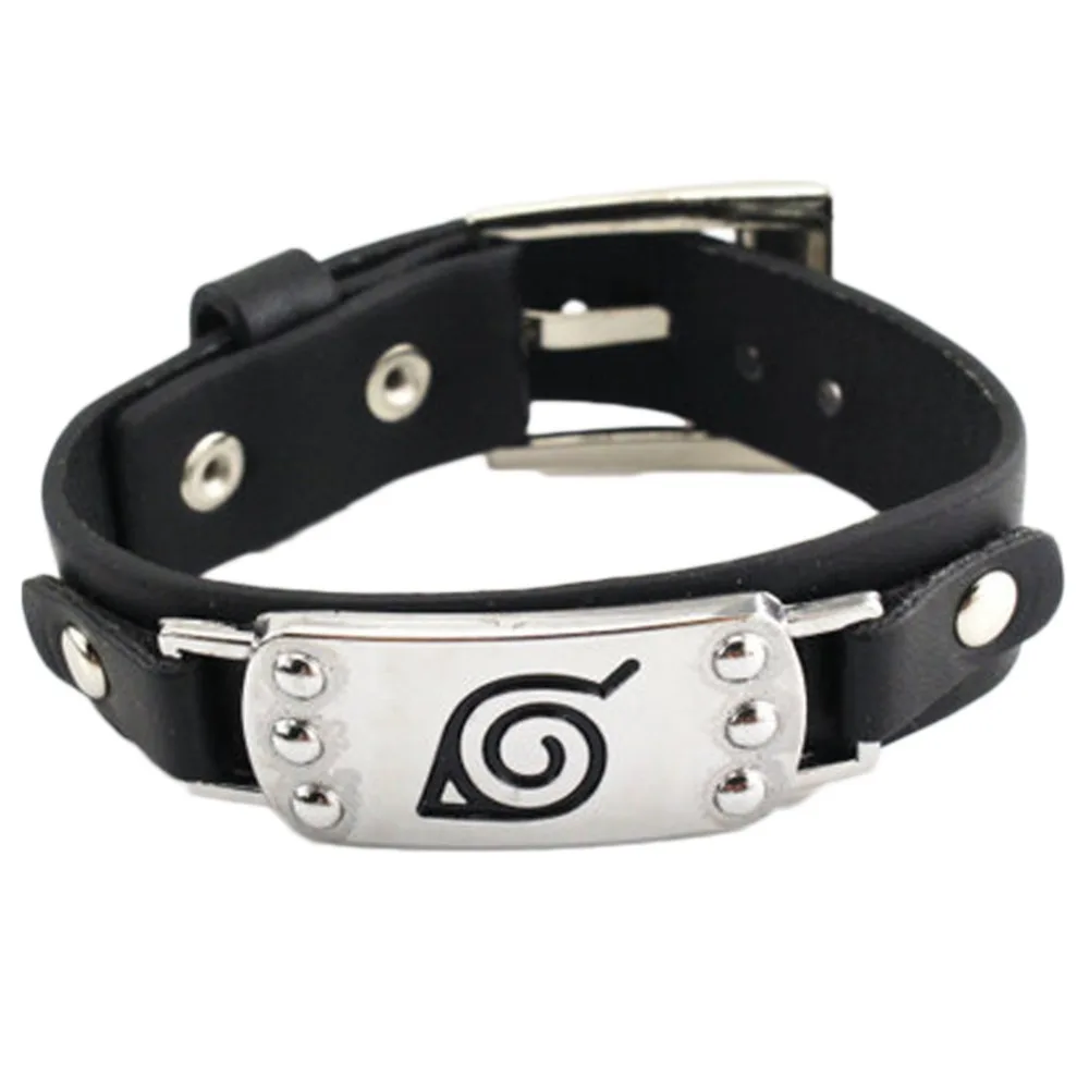Hot anime Naruto Silver Alloy Bracelet Leather Punk Bangle cosplay jewelry can dropshipping
Hot anime Naruto Silver Alloy Bracelet Leather Punk Bangle cosplay jewelry can dropshipping