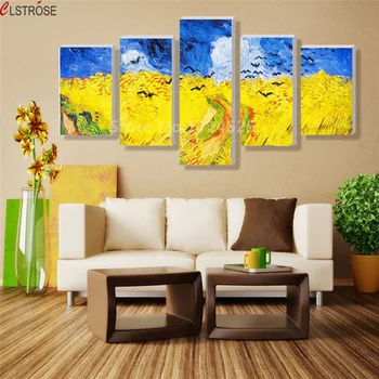 CLSTROSE Modern Abstract 5 Pieces Vincent Autumn Harvest Canvas Painting Wall Art Home Decor Pictures For Living Room Unframed
CLSTROSE Modern Abstract 5 Pieces Vincent Autumn Harvest Canvas Painting Wall Art Home Decor Pictures For Living Room Unframed