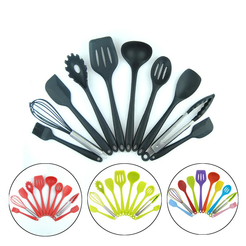 Kitchen Silicone Non-stick Cooking Spoon Spatula Ladle Egg Beaters Utensils Dinnerware Set Cooking Tools Accessories Supplies
Kitchen Silicone Non-stick Cooking Spoon Spatula Ladle Egg Beaters Utensils Dinnerware Set Cooking Tools Accessories Supplies