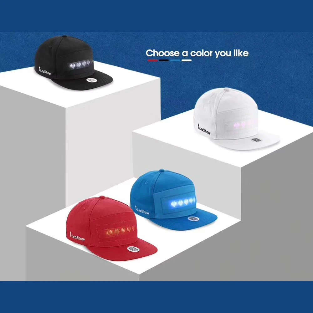 Bluetooth LED Hat USB Charging App Control DIY Led Message Hat Led Scrolling Message LED Screen Display Hat Led Message Cap
Bluetooth LED Hat USB Charging App Control DIY Led Message Hat Led Scrolling Message LED Screen Display Hat Led Message Cap