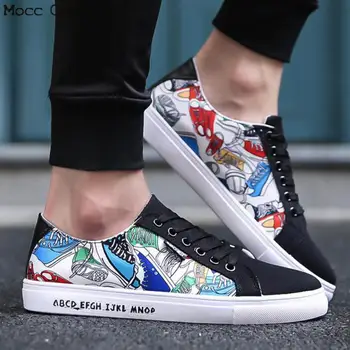 Canvas Sneakers Mens Autumn Lace-up Flats Printed Shoes Men Breathable Soft Bottom Casual Male Tennis Outdoor Walking Sneakers
Canvas Sneakers Mens Autumn Lace-up Flats Printed Shoes Men Breathable Soft Bottom Casual Male Tennis Outdoor Walking Sneakers