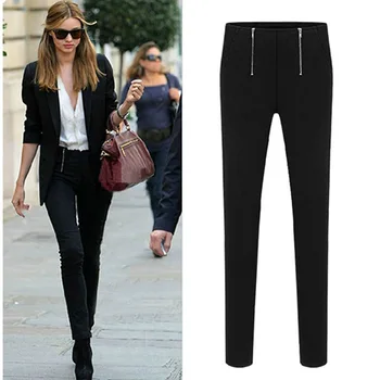 European style Famous brand retro pencil dual zipper pocket slim pants Spring summer fall women lady free Drop shipping S-XL
European style Famous brand retro pencil dual zipper pocket slim pants Spring summer fall women lady free Drop shipping S-XL