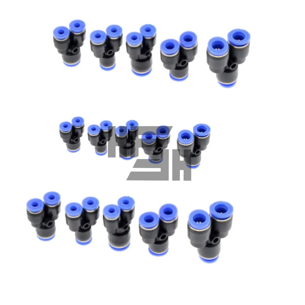 3 Way Port Y Shape Air Pneumatic 12mm 8mm 10mm 6mm 4mm OD Hose Tube Push in Gas Plastic Pipe Fitting Connectors Quick Fittings 
3 Way Port Y Shape Air Pneumatic 12mm 8mm 10mm 6mm 4mm OD Hose Tube Push in Gas Plastic Pipe Fitting Connectors Quick Fittings