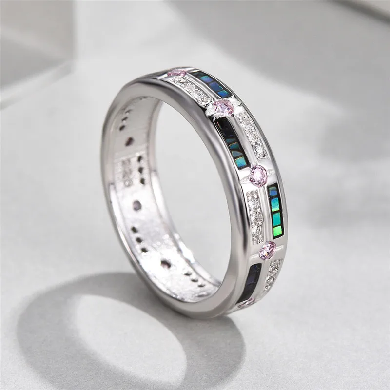 Cute Female Princess Pink stone Ring High Quality Real 925 Sterling Silver Wedding Bands Promise Engagement Rings For Women
Cute Female Princess Pink stone Ring High Quality Real 925 Sterling Silver Wedding Bands Promise Engagement Rings For Women