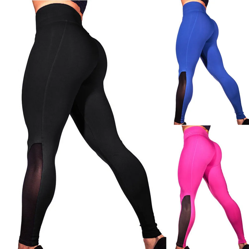 Women's Solid Mesh Splice Patchwork Workout Leggings Fitness Sports Gym Run flexible track Athletic Pants trousers Sportswear
Women's Solid Mesh Splice Patchwork Workout Leggings Fitness Sports Gym Run flexible track Athletic Pants trousers Sportswear