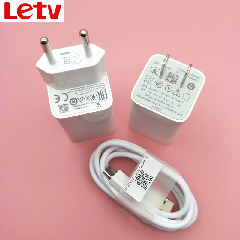 

LETV LEECO USB 3.1 Type C 100cm 3A Fast charging Data Cable 12V 2A Quick Wall Charger Adapter for LE 1 1s 2 2s pro Max 3 3s Cool