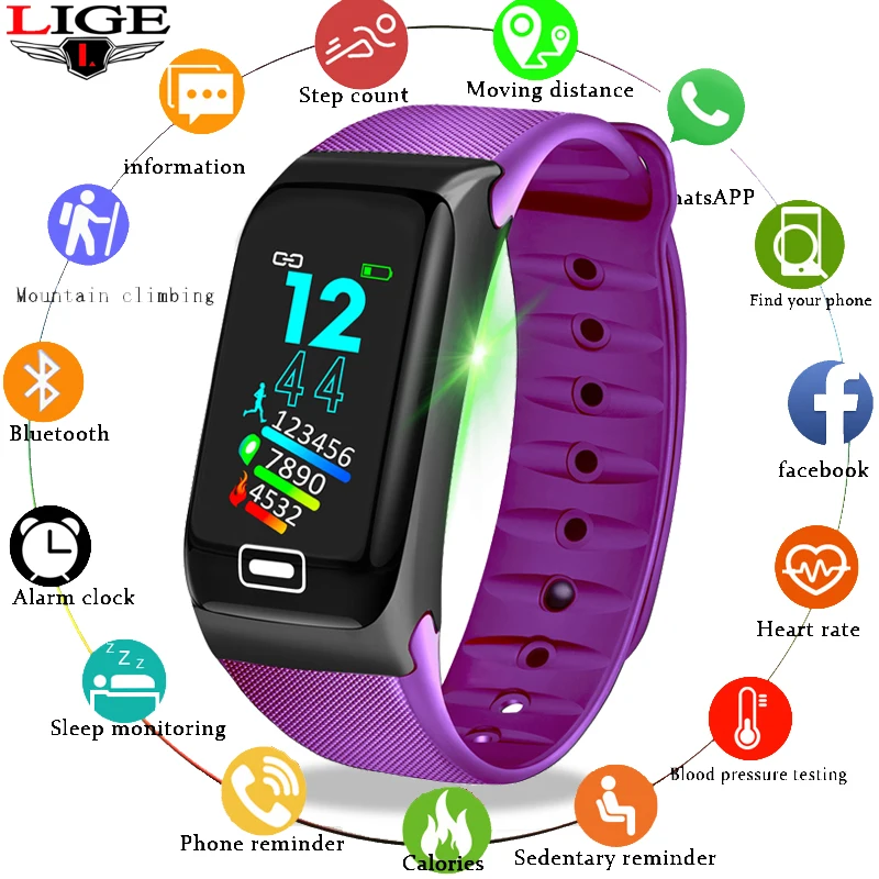 BANGWEI New Sports Smart Bracelet fitness Bracelet ip67 Waterproof Bluetooth Connection Calorie Consumption Display Smart Watch
BANGWEI New Sports Smart Bracelet fitness Bracelet ip67 Waterproof Bluetooth Connection Calorie Consumption Display Smart Watch