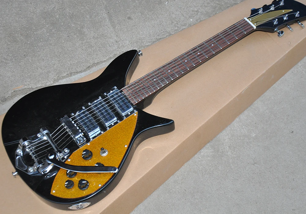 Factory Direct Sale Black 21 Frets Electric Guitar with Golden Pickguard,Rosewood Fingerboard,offering customized services
Factory Direct Sale Black 21 Frets Electric Guitar with Golden Pickguard,Rosewood Fingerboard,offering customized services