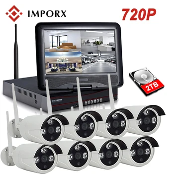 720P 8CH 10"LCD Monitor Screen Wireless NVR Kit Security CCTV Camera System 1.0MP IR Outdoor P2P Wifi IP Camera Surveillance Kit
720P 8CH 10"LCD Monitor Screen Wireless NVR Kit Security CCTV Camera System 1.0MP IR Outdoor P2P Wifi IP Camera Surveillance Kit