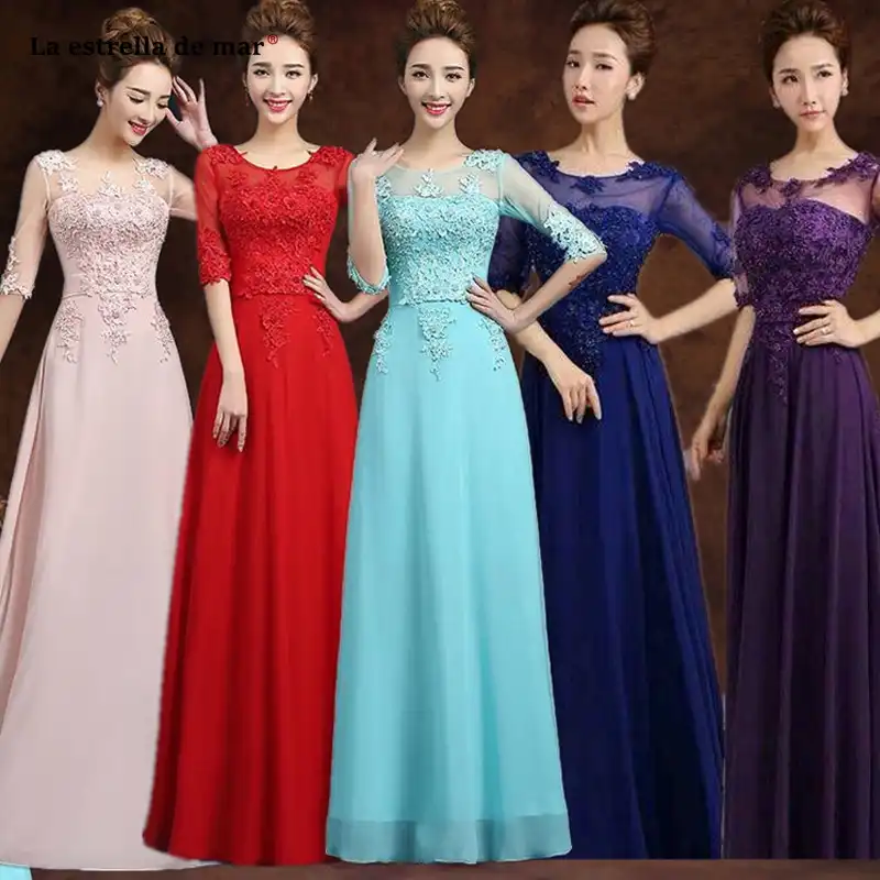 purple and red bridesmaid dresses