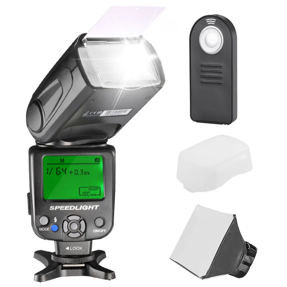 Neewer NW620 Manual Flash Speedlite Kit for Canon Nikon Panasonic Olympus Pentax and Other DSLR Cameras NW620 GN58 Flash
Neewer NW620 Manual Flash Speedlite Kit for Canon Nikon Panasonic Olympus Pentax and Other DSLR Cameras NW620 GN58 Flash