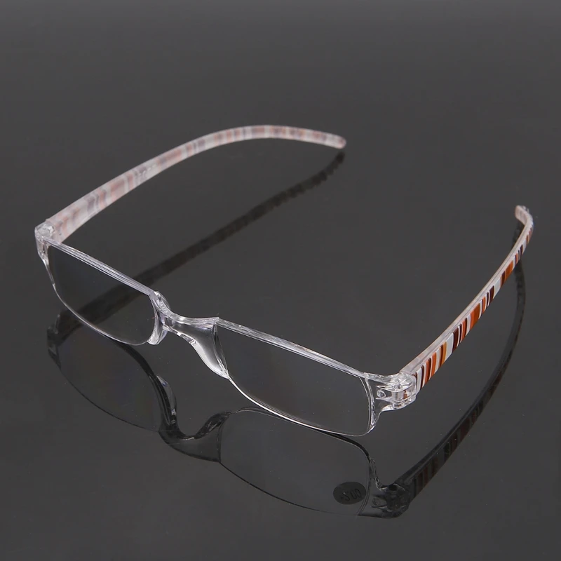 Unisex Clear Stripe Rimless Flexible Reading Glasses Eyewear Reader +1.00 ~+4.00 W715
Unisex Clear Stripe Rimless Flexible Reading Glasses Eyewear Reader +1.00 ~+4.00 W715