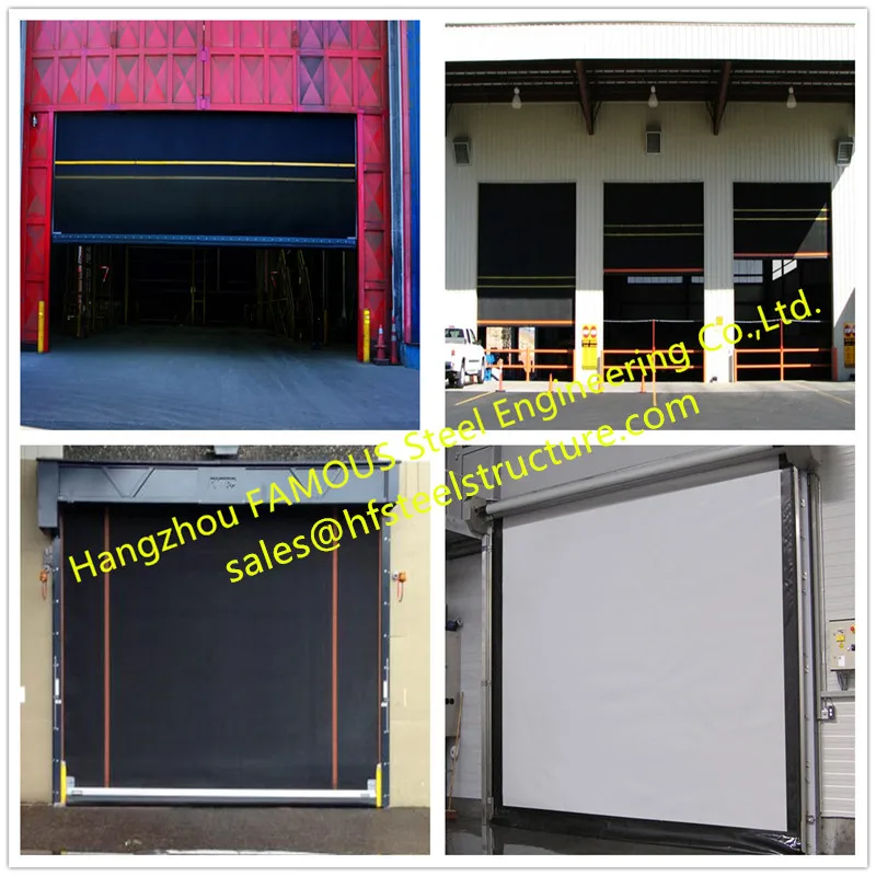Extra-large Commercial Rubber Garage Doors Industrial-strength High Speed Roll Up Rubber Doors (6)__