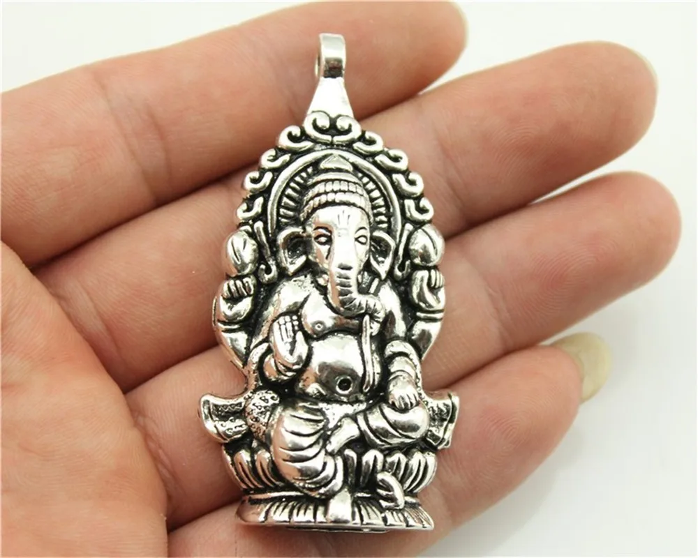 WYSIWYG 1pcs 62x32mm 2 Colors Antique Silver Antique Bronze Plated Ganesha Charm Ganesha Buddha Pendants Big Elehant Charm
WYSIWYG 1pcs 62x32mm 2 Colors Antique Silver Antique Bronze Plated Ganesha Charm Ganesha Buddha Pendants Big Elehant Charm