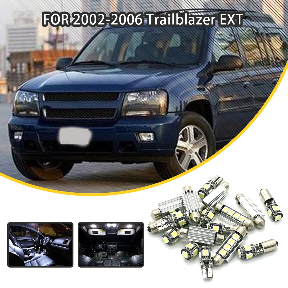 JGAUT 16pcs For Chevrolet 2002-2006 Trailblazer EXT White Red Car LED Light Bulbs Interior Package Kit Dome Lights Map Lights
JGAUT 16pcs For Chevrolet 2002-2006 Trailblazer EXT White Red Car LED Light Bulbs Interior Package Kit Dome Lights Map Lights