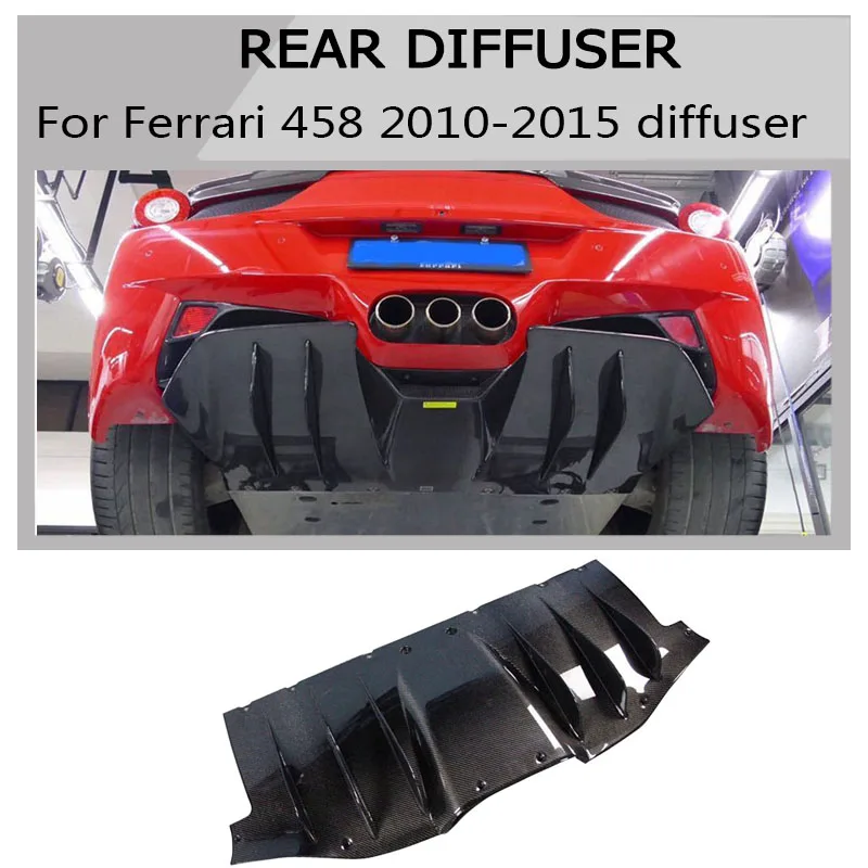 Carbon Fiber Rear Diffuser Surround fit for Ferrari 458 Italia Spider 2010-2015
Carbon Fiber Rear Diffuser Surround fit for Ferrari 458 Italia Spider 2010-2015