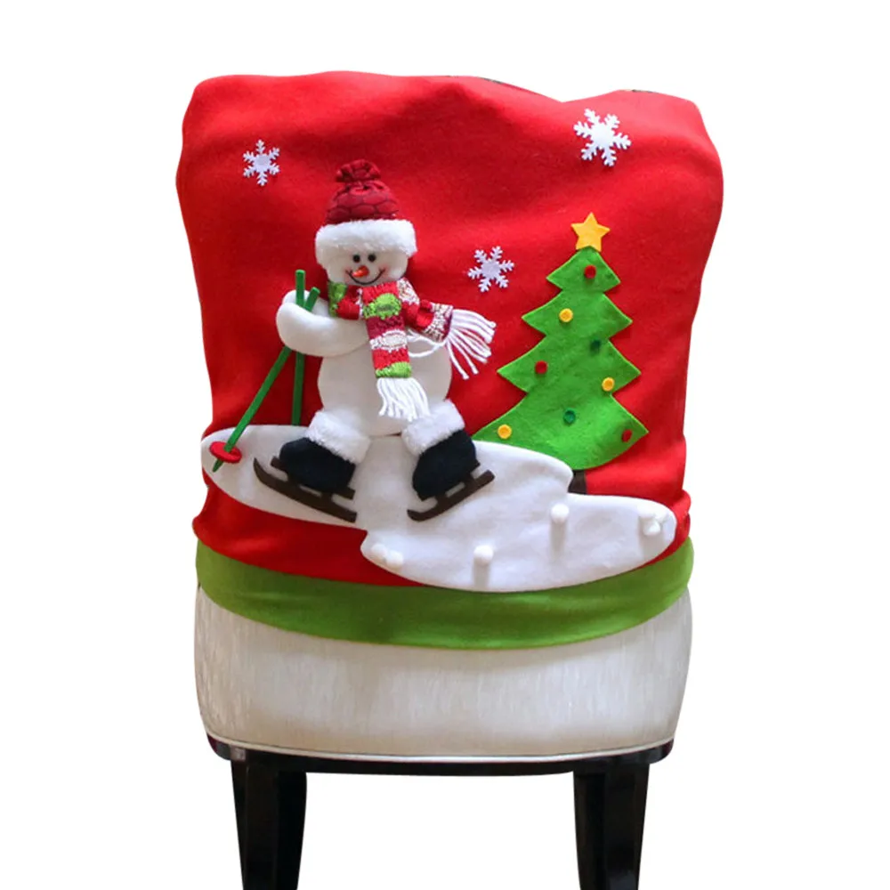 Christmas Chair Cover Snowman Elk Santa Claus Ski Dinner Table Party Xmas Decor decoracion hogar
Christmas Chair Cover Snowman Elk Santa Claus Ski Dinner Table Party Xmas Decor decoracion hogar