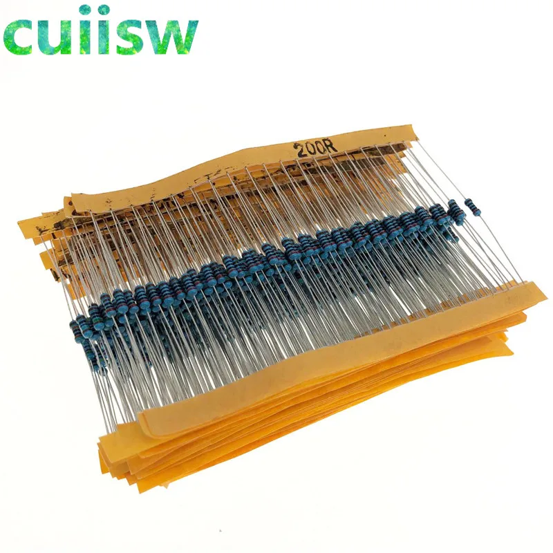 Resistance 1Set 600pcs 30 Kind 1/4W Resistance 1% Metal Film Resistor pack Assorted Kit
Resistance 1Set 600pcs 30 Kind 1/4W Resistance 1% Metal Film Resistor pack Assorted Kit