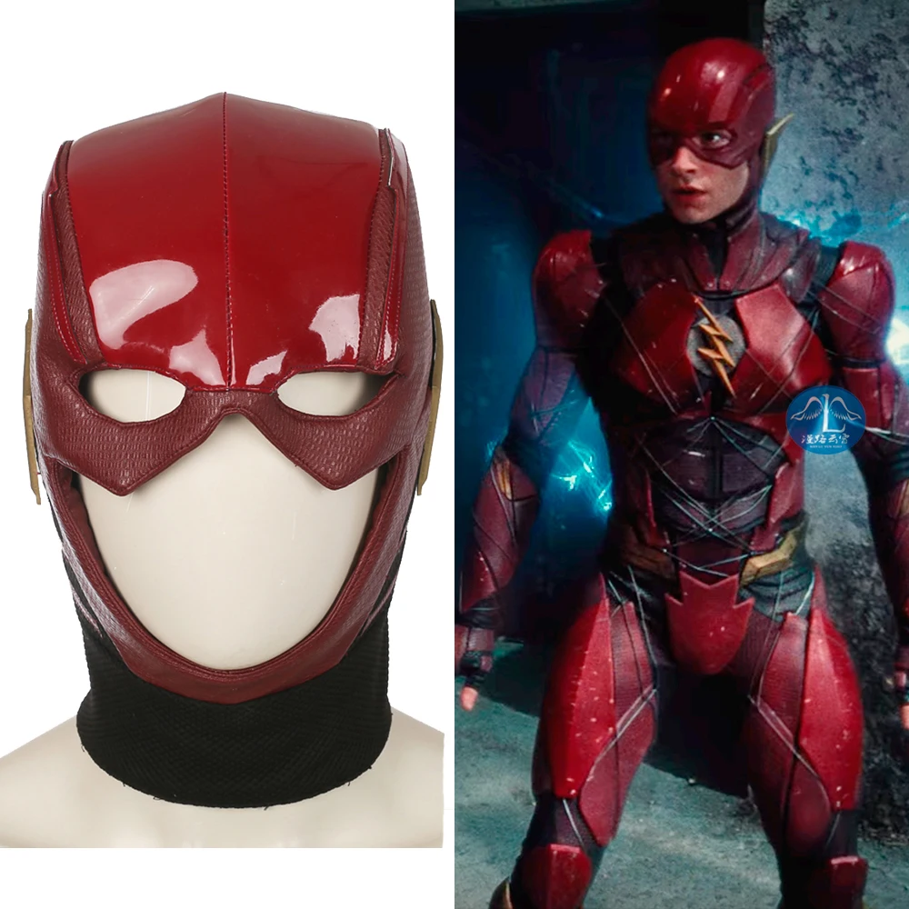 2017 Movie Justice League The Flash Cosplay Masks Barry Allen Superhero Full Head Red Leather Party Halloween Props
2017 Movie Justice League The Flash Cosplay Masks Barry Allen Superhero Full Head Red Leather Party Halloween Props