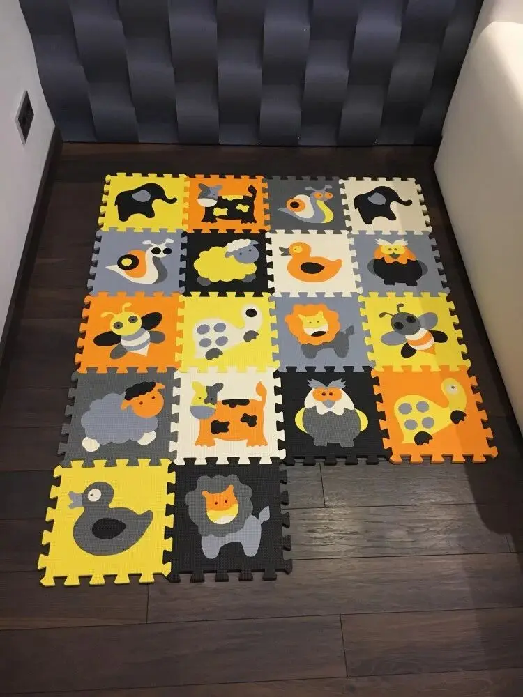 18pcs/set meiqicool baby EVA foam puzzle play mat/10pcs/lot Interlocking Exercise floor mat,per 30cmX30cm 1cmThick
18pcs/set meiqicool baby EVA foam puzzle play mat/10pcs/lot Interlocking Exercise floor mat,per 30cmX30cm 1cmThick