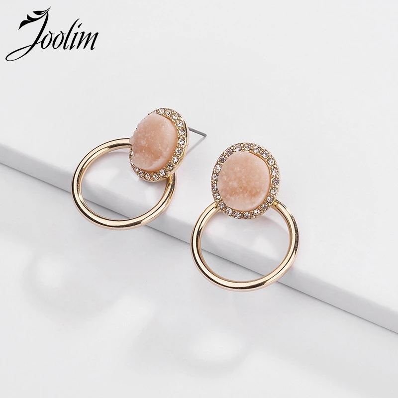 Joolim Jewelry Wholesale/Simple Druzy Hoop Earring Gold Hoop Earrings 2019 Fashion Jewelry
Joolim Jewelry Wholesale/Simple Druzy Hoop Earring Gold Hoop Earrings 2019 Fashion Jewelry
