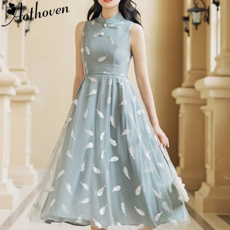 2019 Latest New Summer A-line Dresses Sleeveless Stand-up Collar Sexy Party Dress Vintage Bandage High Quality Women Vestidos
2019 Latest New Summer A-line Dresses Sleeveless Stand-up Collar Sexy Party Dress Vintage Bandage High Quality Women Vestidos
