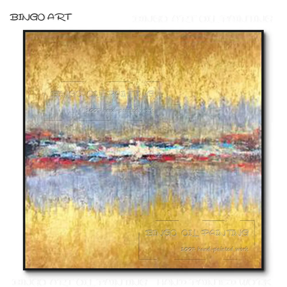 Best Gift Hand-painted High Quality Abstract Golden Oil Painting Beauty Handmade Abstract Gold Foil Acrylic Painting for Wall
Best Gift Hand-painted High Quality Abstract Golden Oil Painting Beauty Handmade Abstract Gold Foil Acrylic Painting for Wall