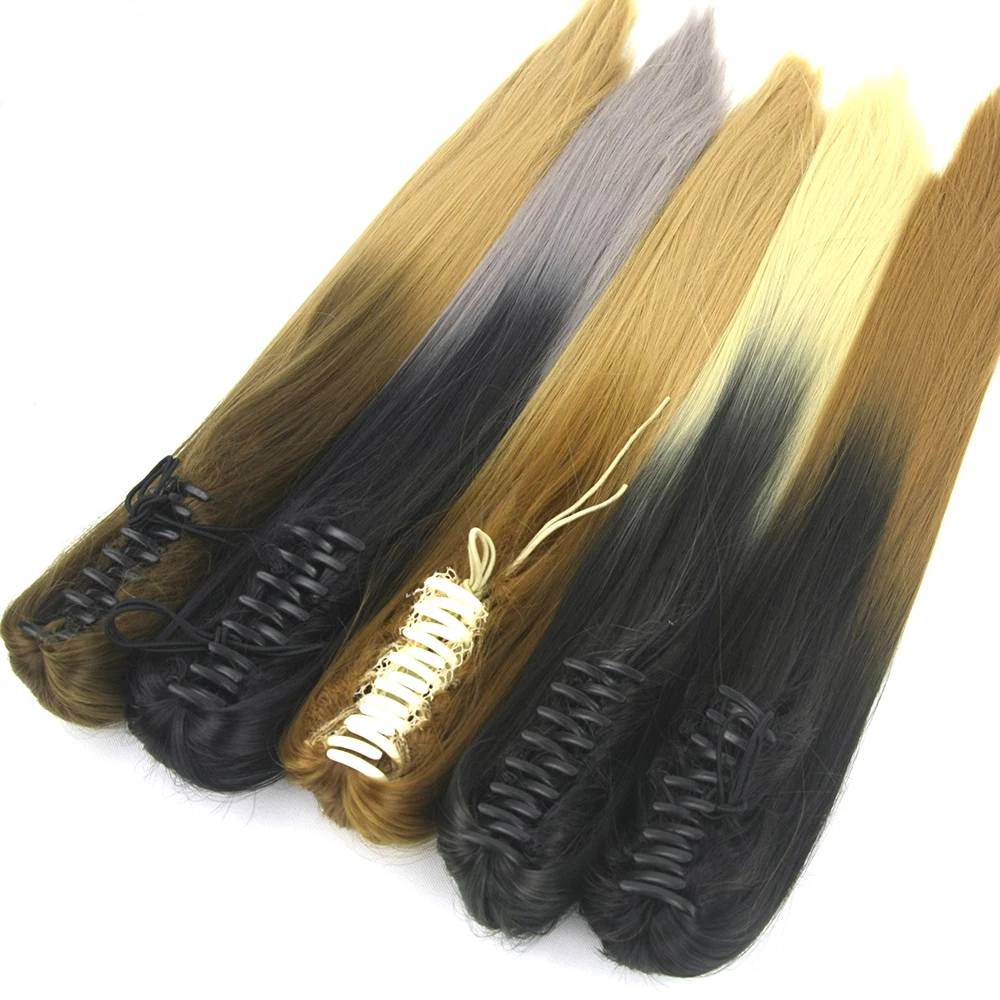 Soowee 60cm Long Straight Hairpieces Black To Blonde Clip In Hair Extensions Synthetic Hair Claw Ponytail Little Pony Tail
Soowee 60cm Long Straight Hairpieces Black To Blonde Clip In Hair Extensions Synthetic Hair Claw Ponytail Little Pony Tail