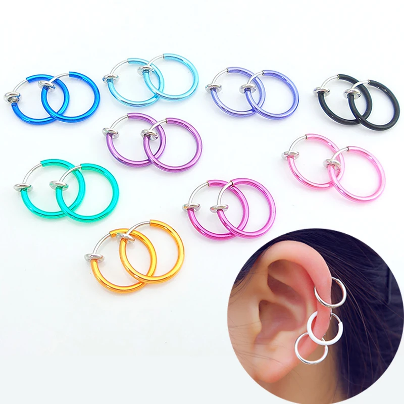 Sale 1Pair Multicolors Small Simple Circle Earrings for Women Men Fake Lips Ear Nose piercing Unique Exquisite Ear Clip
Sale 1Pair Multicolors Small Simple Circle Earrings for Women Men Fake Lips Ear Nose piercing Unique Exquisite Ear Clip