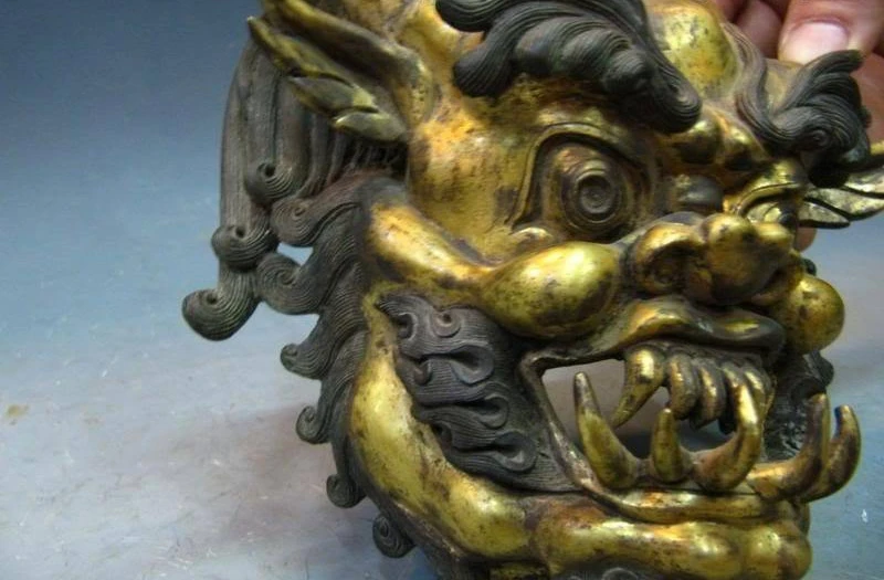 8 Tibet 100% Pure Copper Bronze 24K Gild Gold Bull Demon King mask Buddha Statue 8.02
8 Tibet 100% Pure Copper Bronze 24K Gild Gold Bull Demon King mask Buddha Statue 8.02