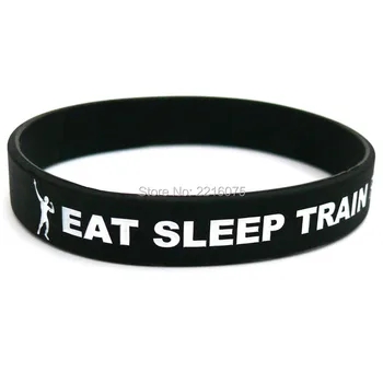 300pcs Fitness & Bodybuilding CrossFit Eat Sleep Train Repeat wristband silicone bracelets free shipping by DHL express
300pcs Fitness & Bodybuilding CrossFit Eat Sleep Train Repeat wristband silicone bracelets free shipping by DHL express
