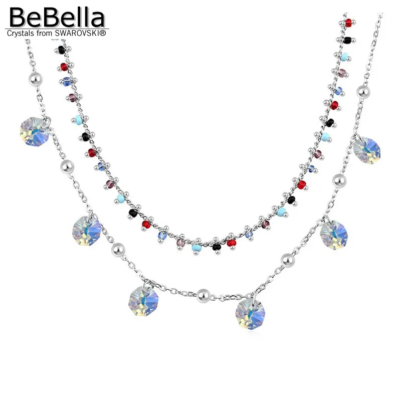 BeBella 2 layers crystal charm necklace Made with Crystals from Swarovski wedding jewelry necklace for women fashion gift 2018
BeBella 2 layers crystal charm necklace Made with Crystals from Swarovski wedding jewelry necklace for women fashion gift 2018