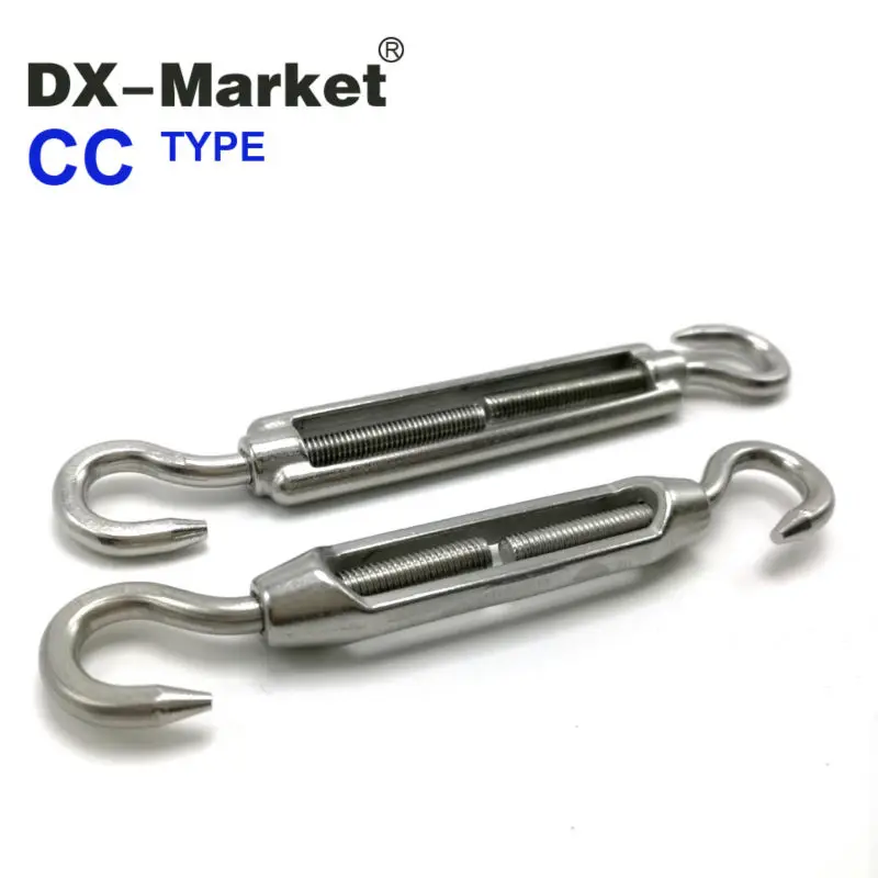m4 turnbuckle, 10pcs 304 stainless steel hook & hook turnbuckle , sus304 high quality antirust wire rope fittings
m4 turnbuckle, 10pcs 304 stainless steel hook & hook turnbuckle , sus304 high quality antirust wire rope fittings